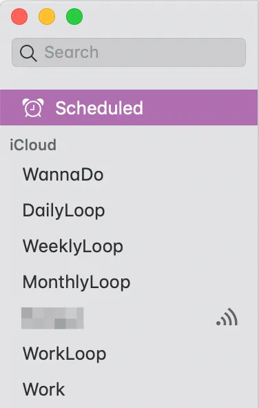 list