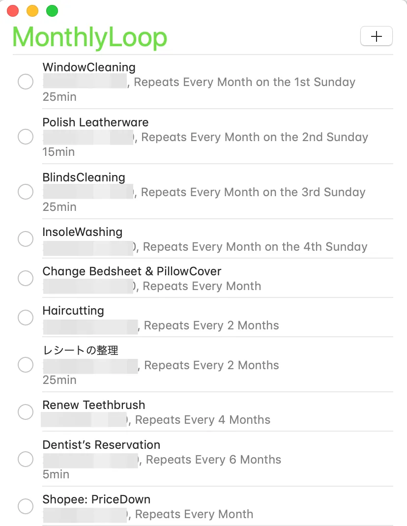 monthly