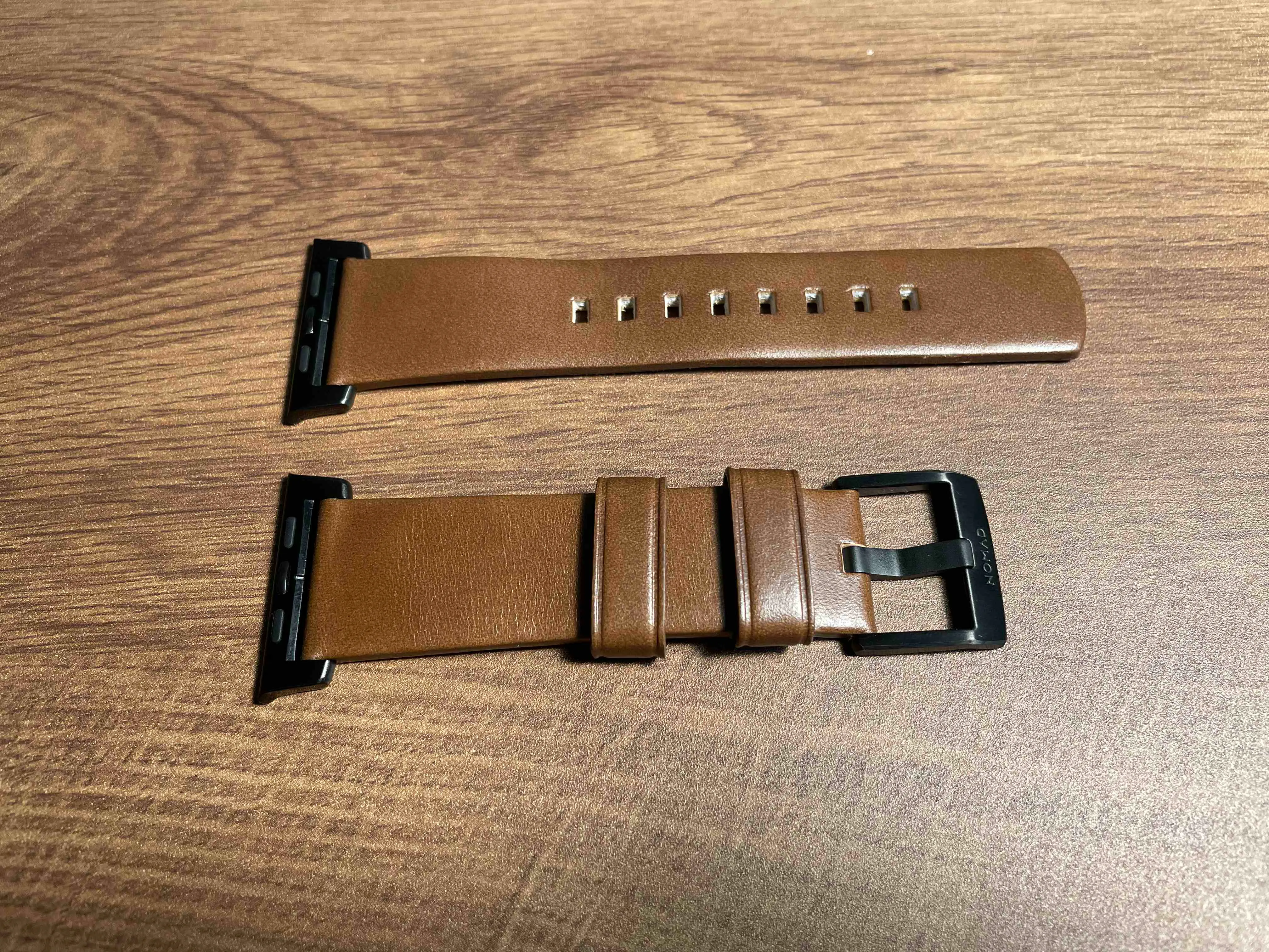 leather band front